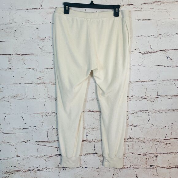 Cloth & Stone Cream Lounge Joggers Medium Super Soft Drawstring Cozy Pants - Picture 11 of 11